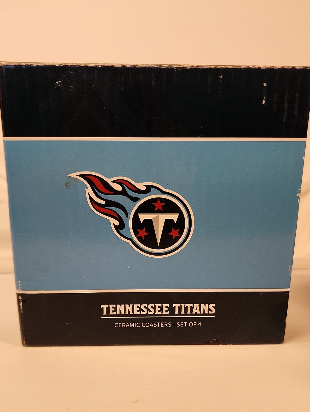 Tennessee Titans Ceramic Coaster Set - Light Blue/Navy
